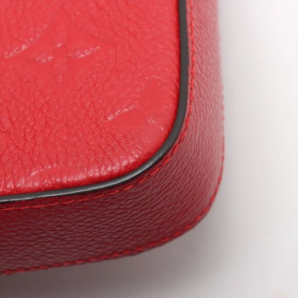 Louis Vuitton monogram empreinte Pochette Félicie M63700 SP1168 Red - Picture 12 of 14
